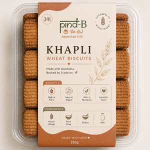 KHAPLI WHEAT COOKIES- 250GM